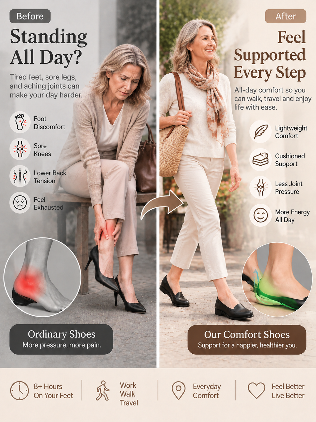 Soft and Comfortable Leather Shoes for Women