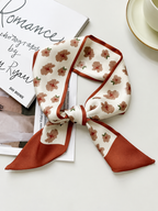 Double Layer Printed Scarf - Hair, Neck & Bag Accessory