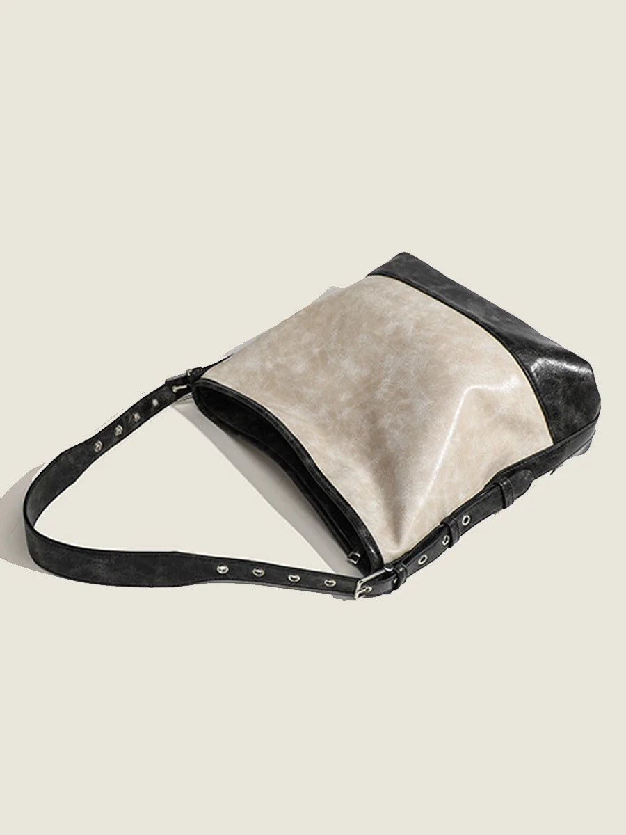 Fashionable Color-block Handbag