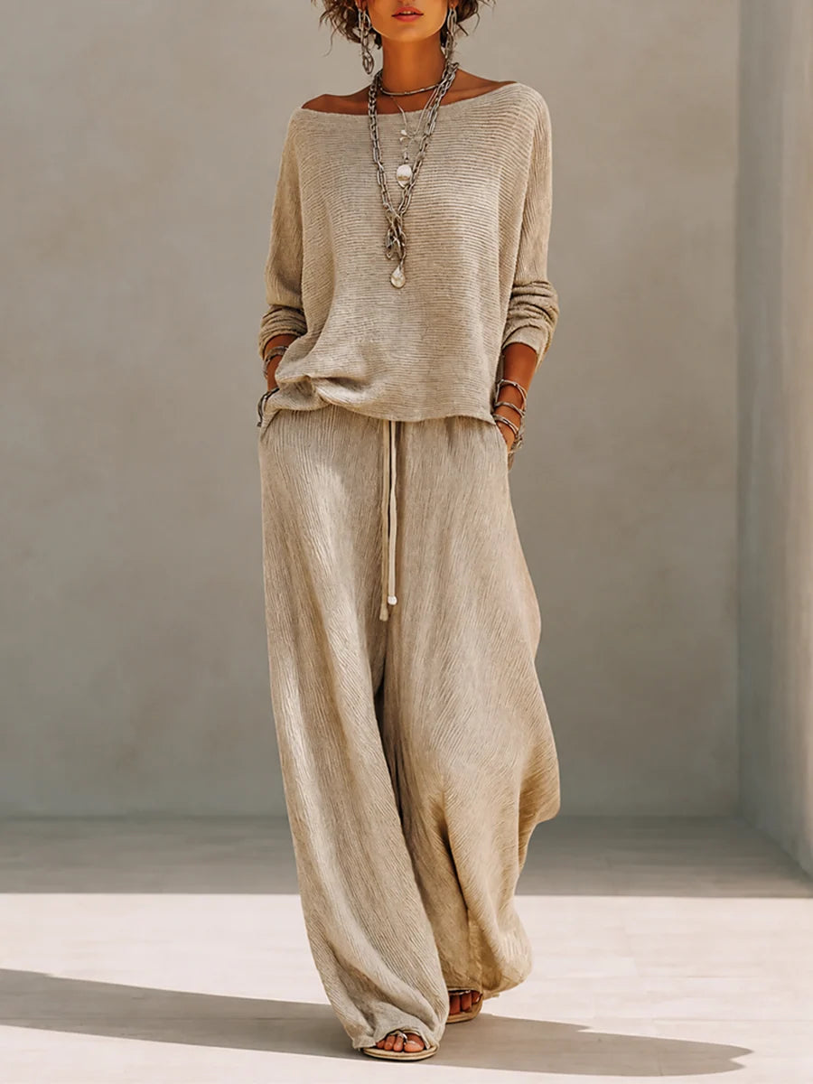 Relaxed Knit Two Piece Set