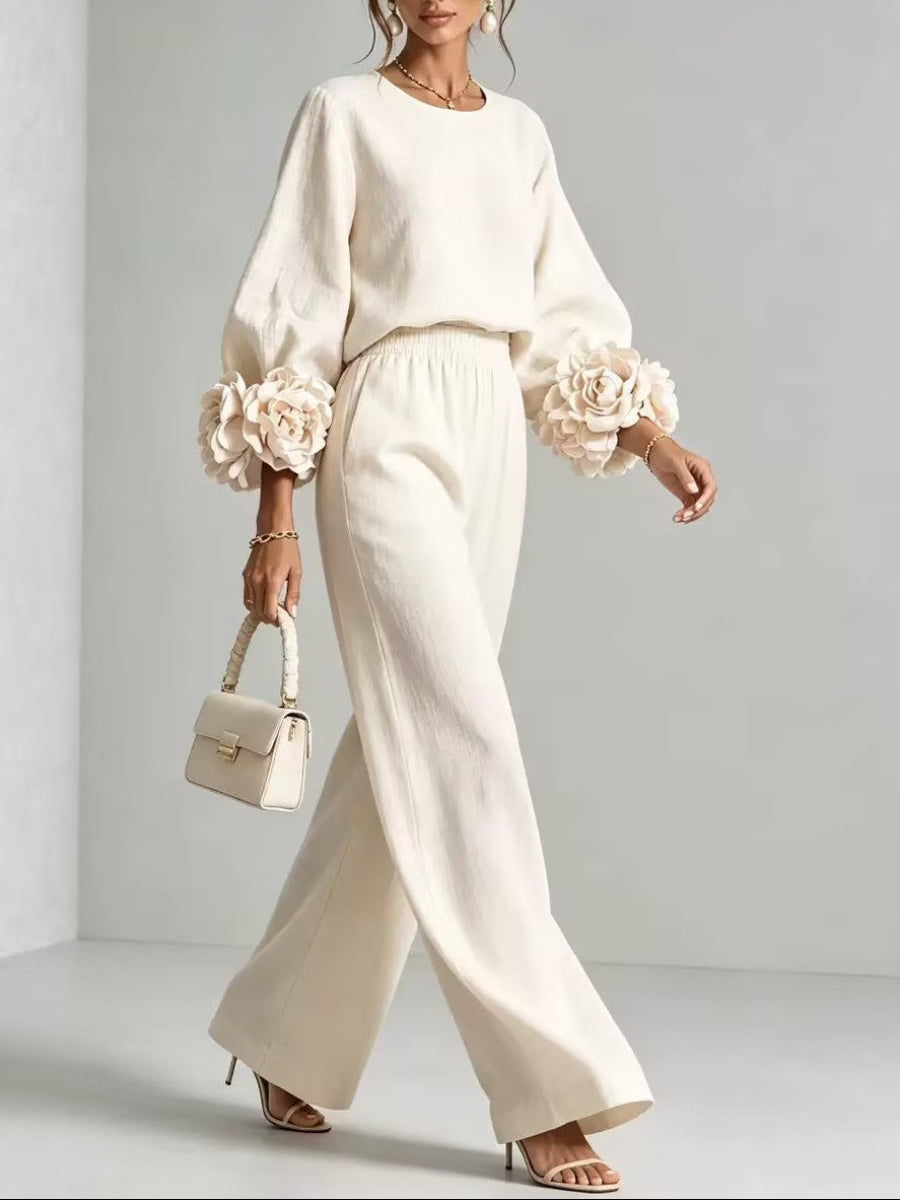 FLORAL CUFF TWO PIECE SET