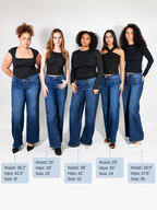 Plus Size Mid-Low Rise Baggy Jeans