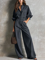 Utility Wide Leg Jumpsuit