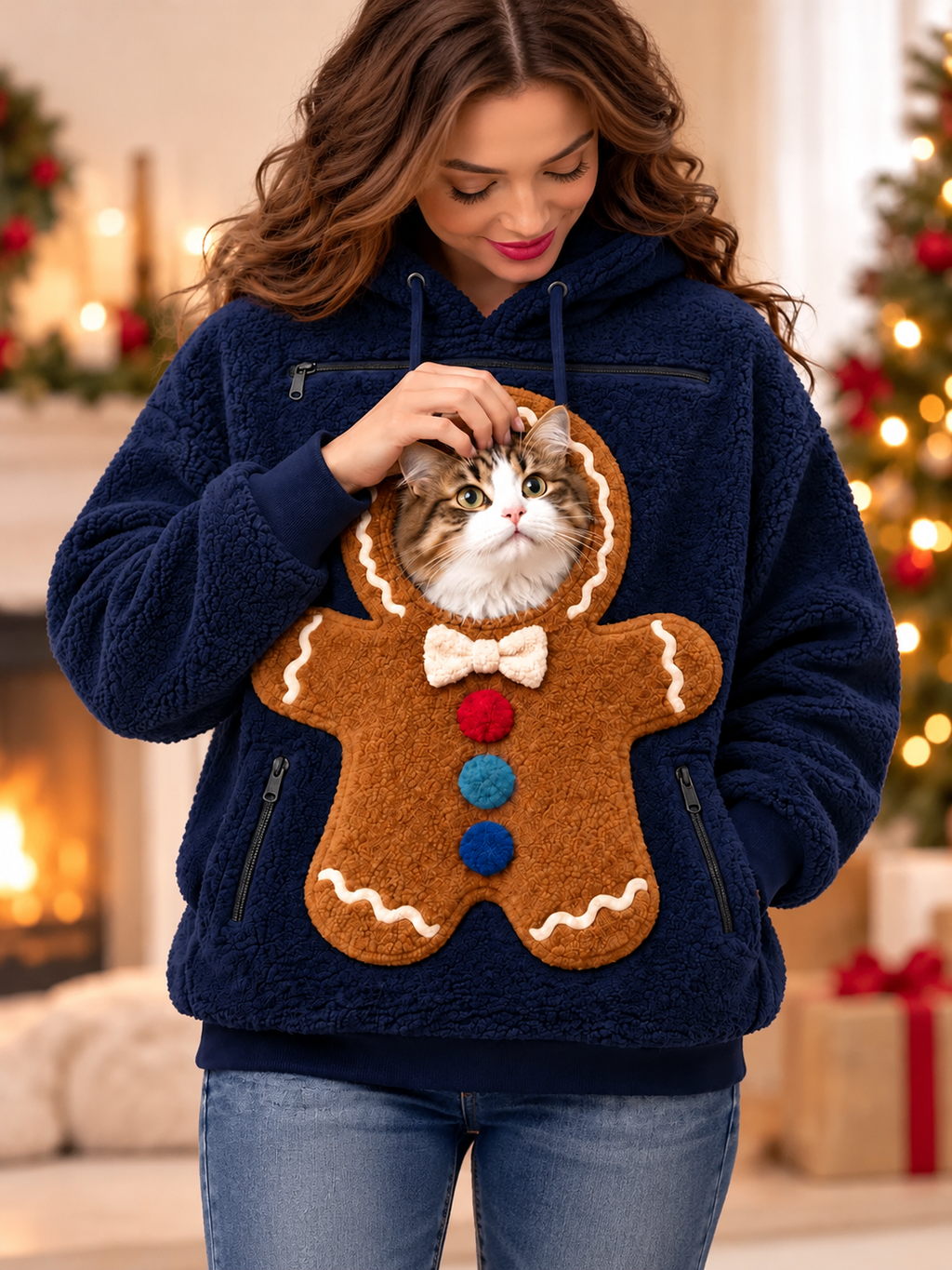 Christmas Pet Pouch Hoodie
