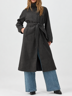 Oversized Belted Long Coat