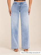 Plus Size Mid-Low Rise Baggy Jeans