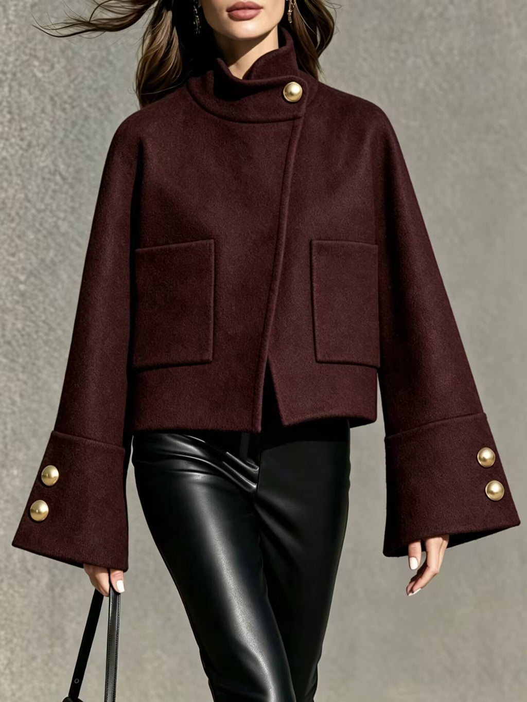 Casual Chanel-style Long-sleeved Tweed Jacket