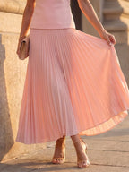 Structured Bodice Pleated Skirt Set