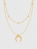 Double Necklace with Moon