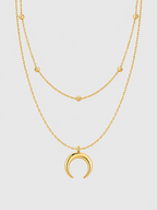 Double Necklace with Moon
