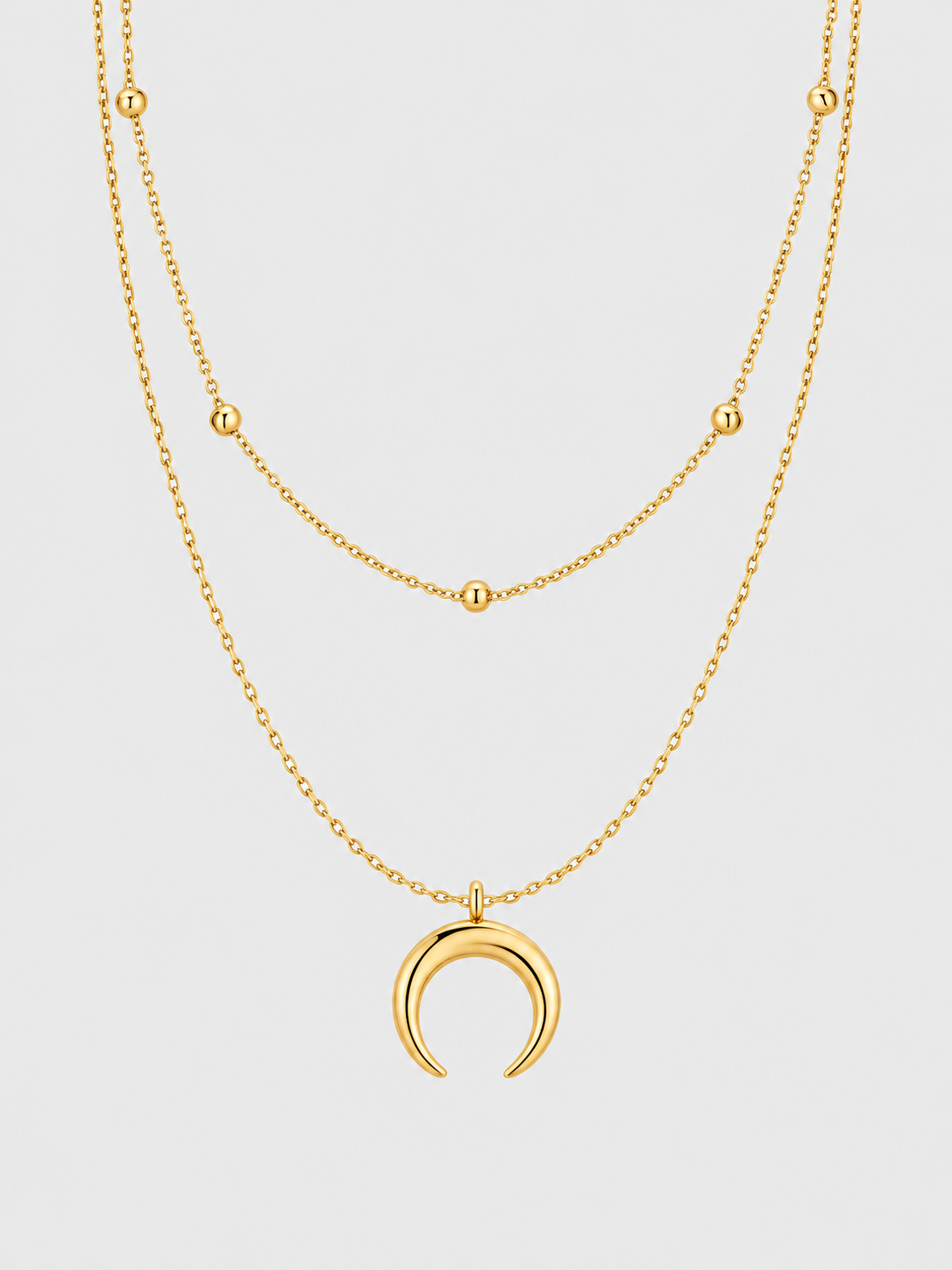 Double Necklace with Moon