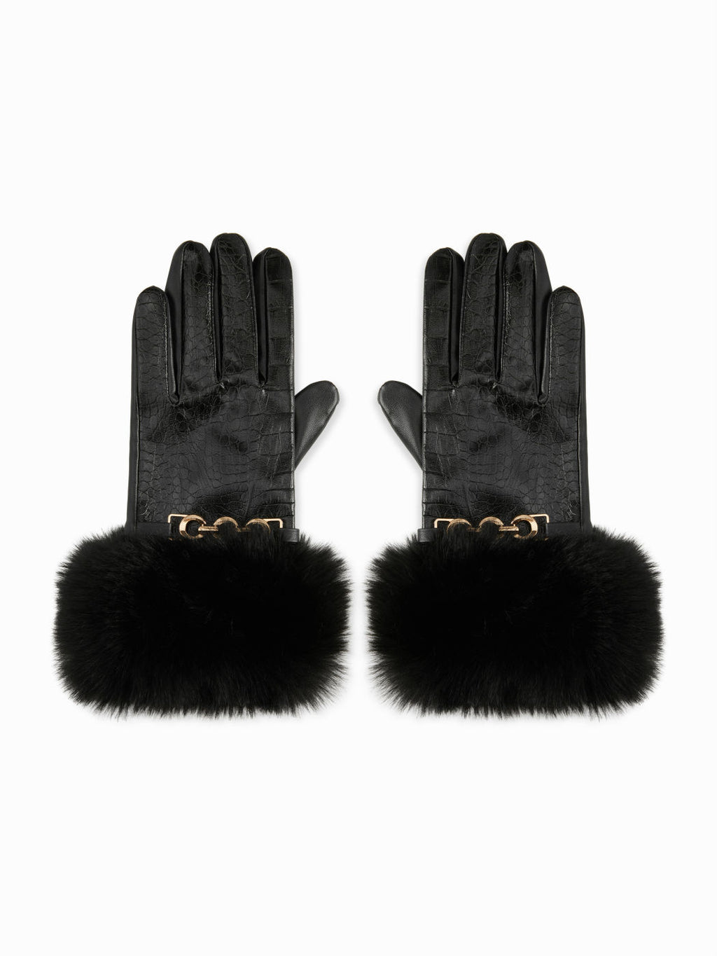 Faux Fur Cuff Gloves