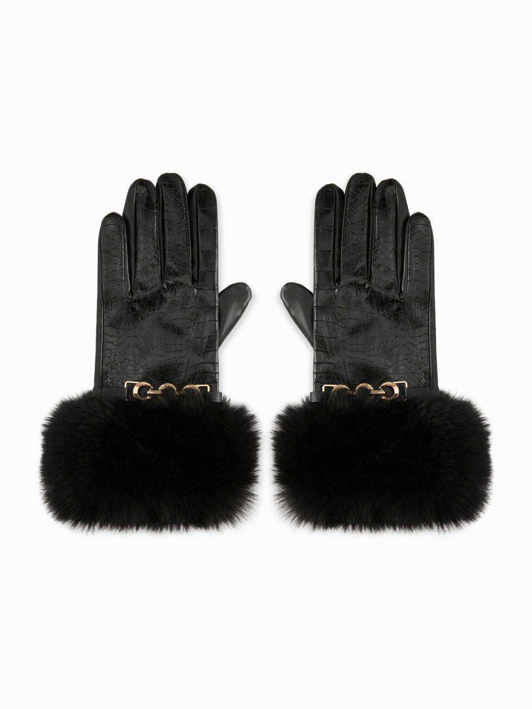 Faux Fur Cuff Gloves