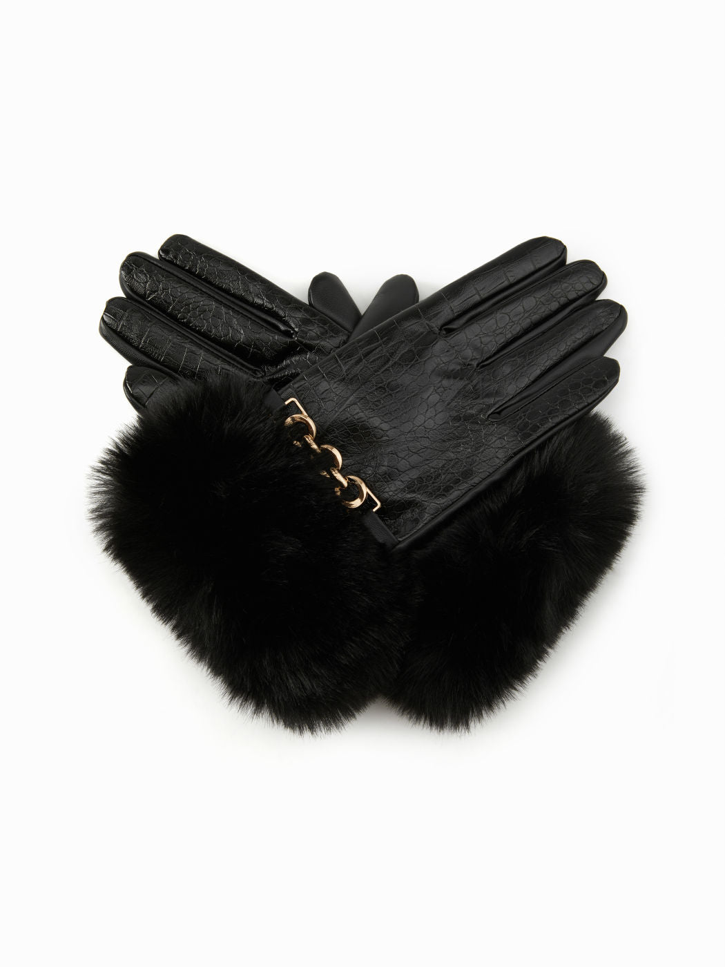 Faux Fur Cuff Gloves