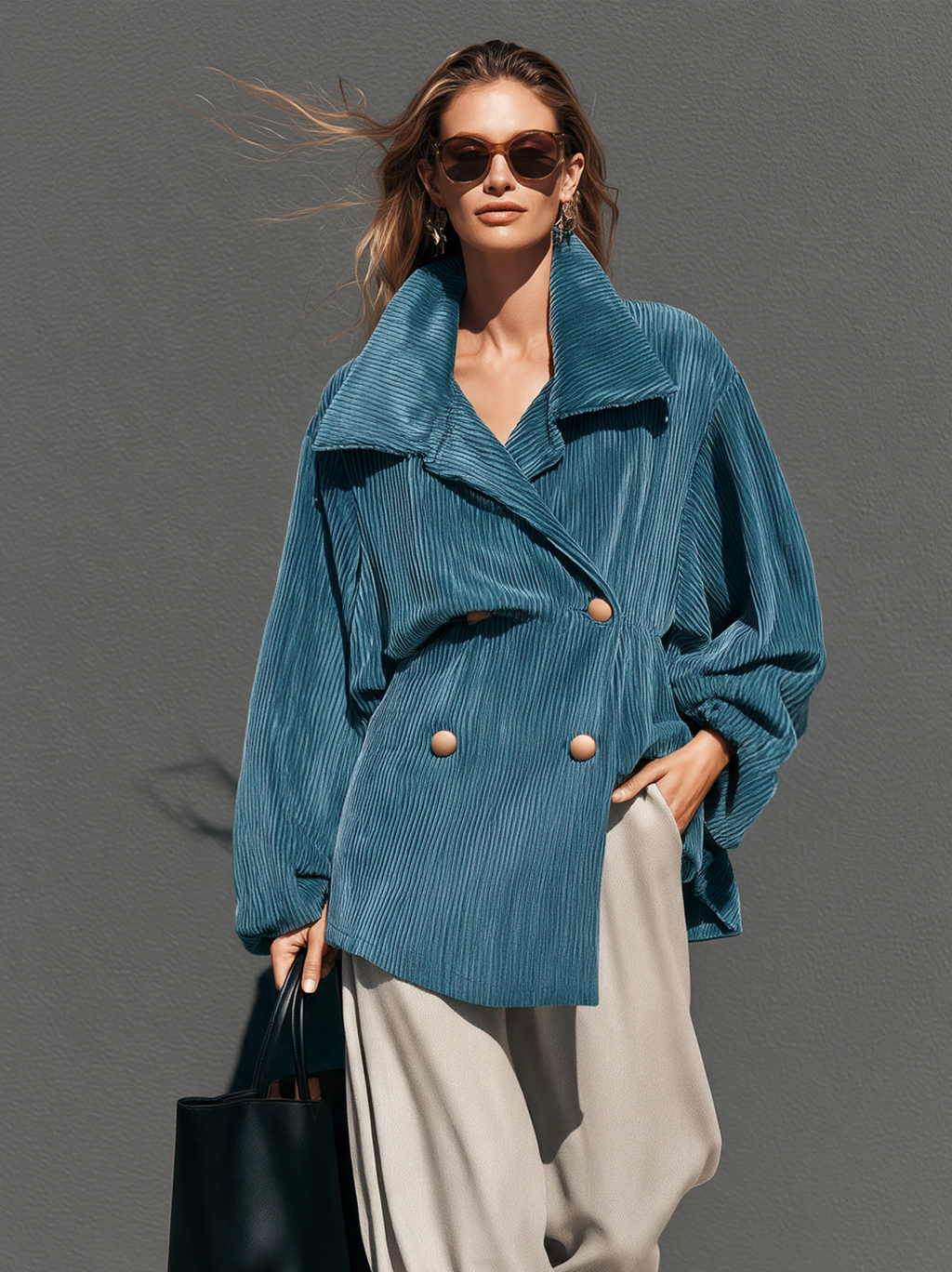 Corduroy Long-sleeve Jacket