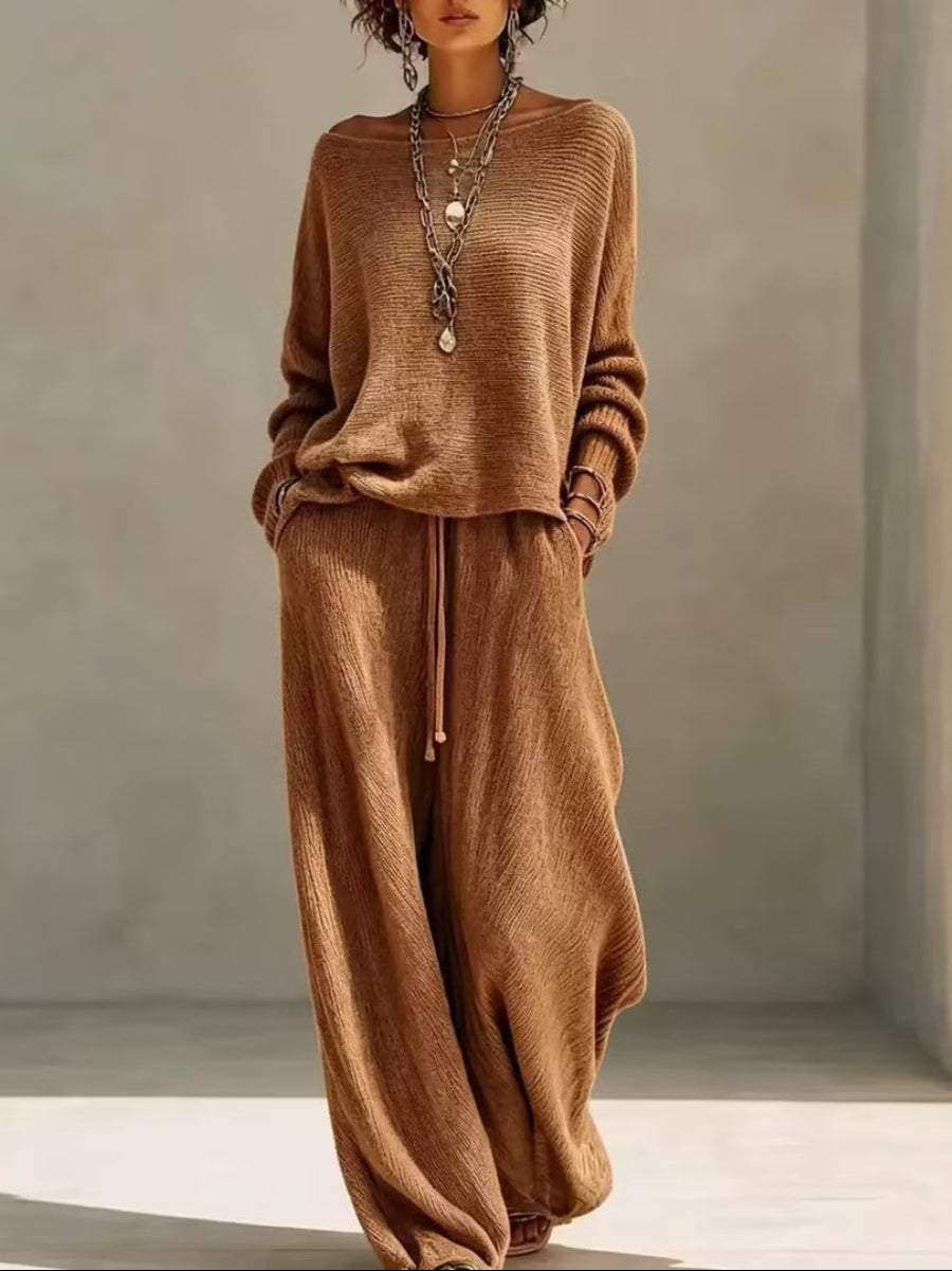 Relaxed Knit Two Piece Set
