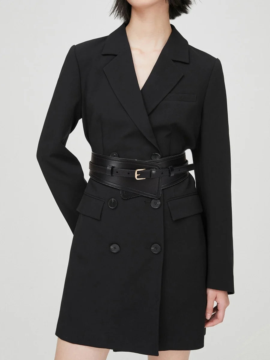 Fashionable Imitation Leather Harness Wide Belt