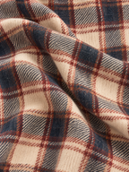 Vintage Plaid Jacquard Shawl-Collar Toggle Cardigan