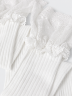 Lace Trim Over the Knee Socks