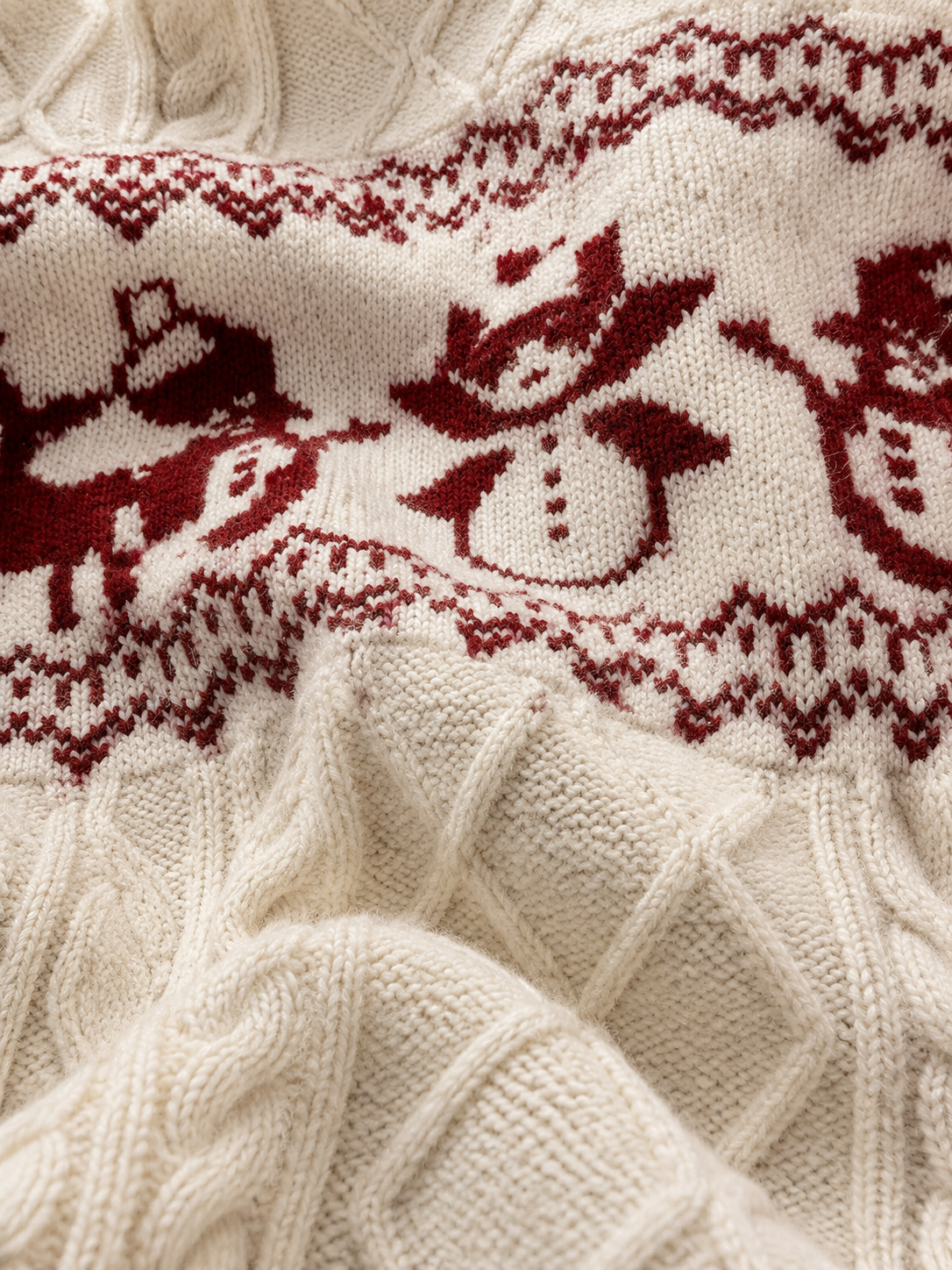 Cozy Christmas Reindeer Knit Sweater