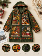 Jacquard Knit Cardigan