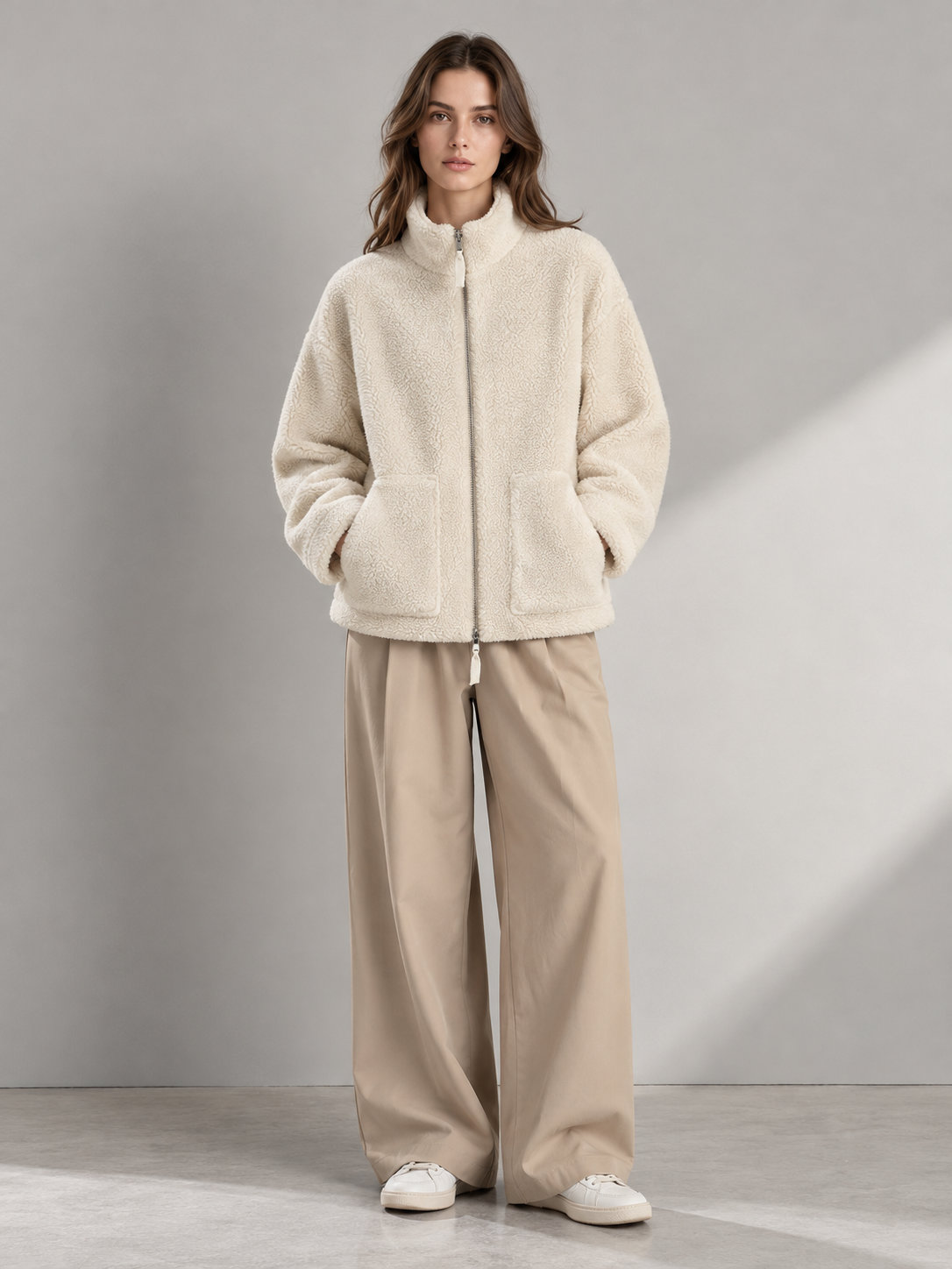 Warm Faux Lambswool Jacket