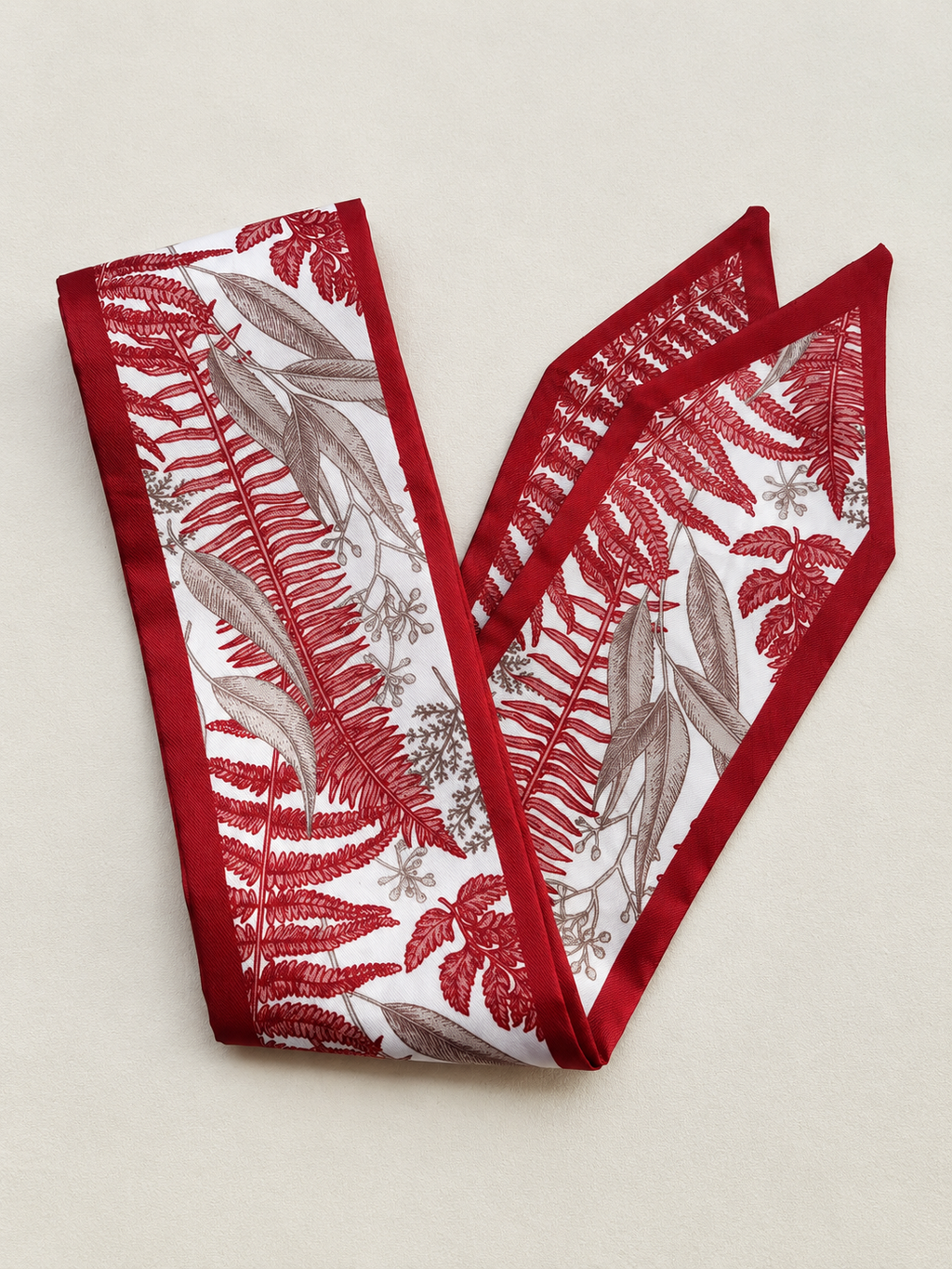 Double Layer Printed Scarf - Hair, Neck & Bag Accessory