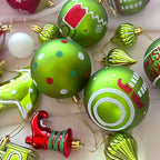 46PCS Christmas Tree Ornament Set | Holiday Decorations