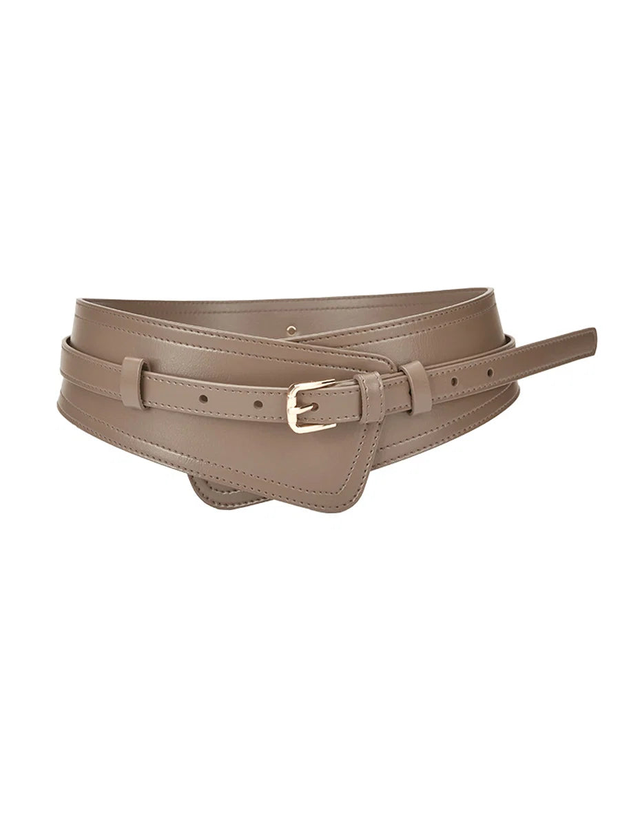 Fashionable Imitation Leather Harness Wide Belt