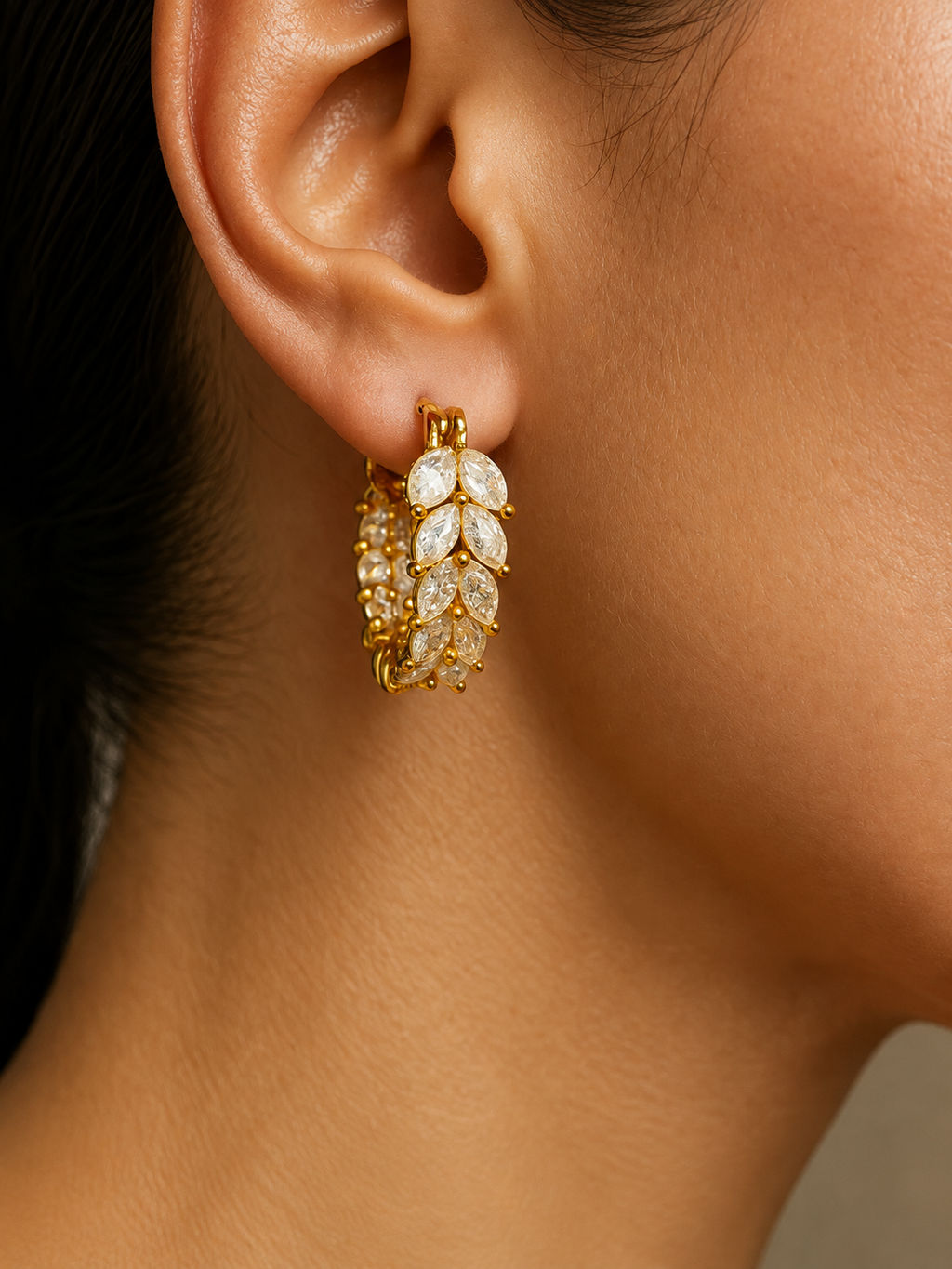Textured Hoop Earrings
