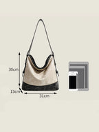 Fashionable Color-block Handbag