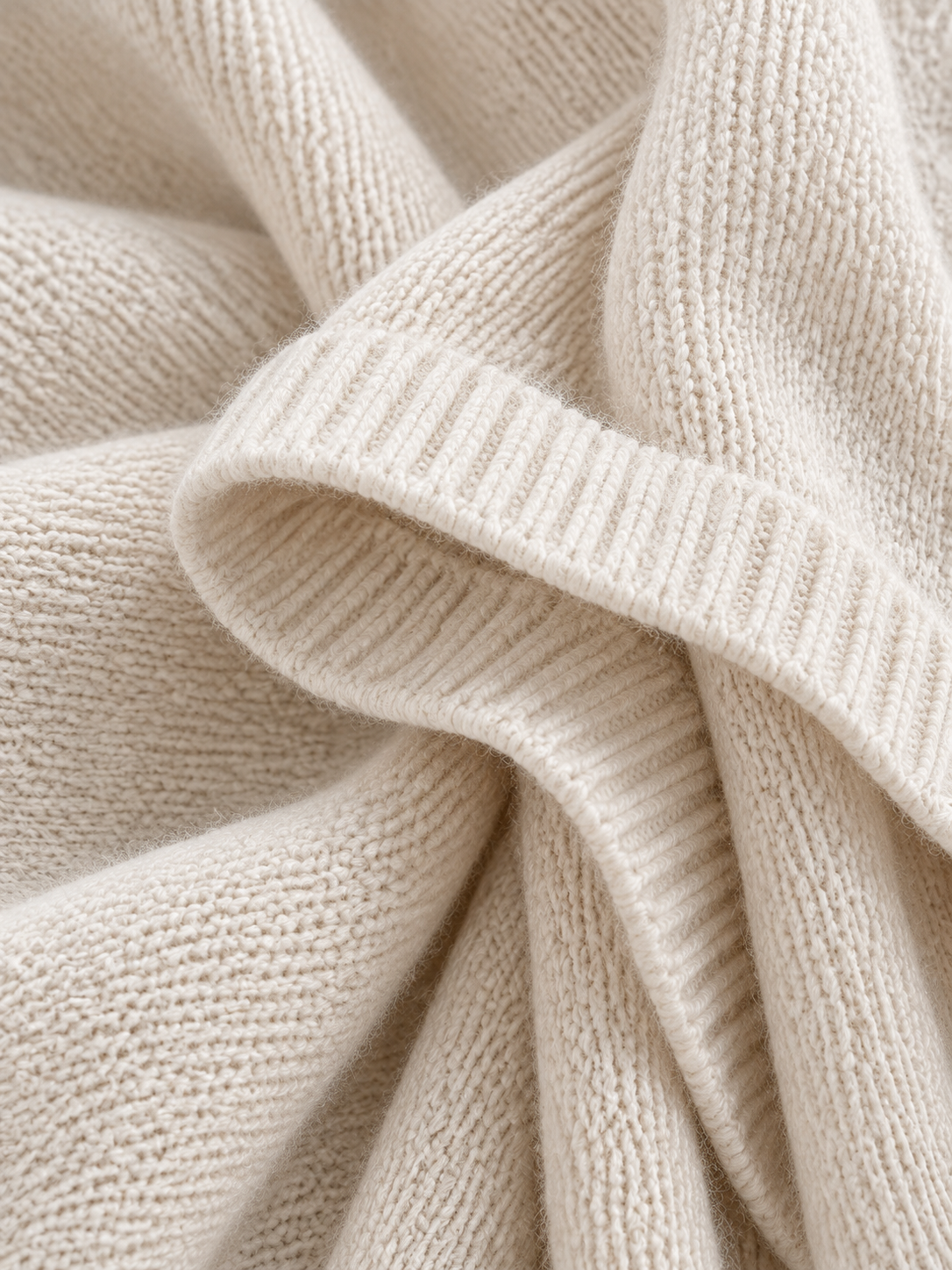 Oversized Draped Wide-Neck Sweater