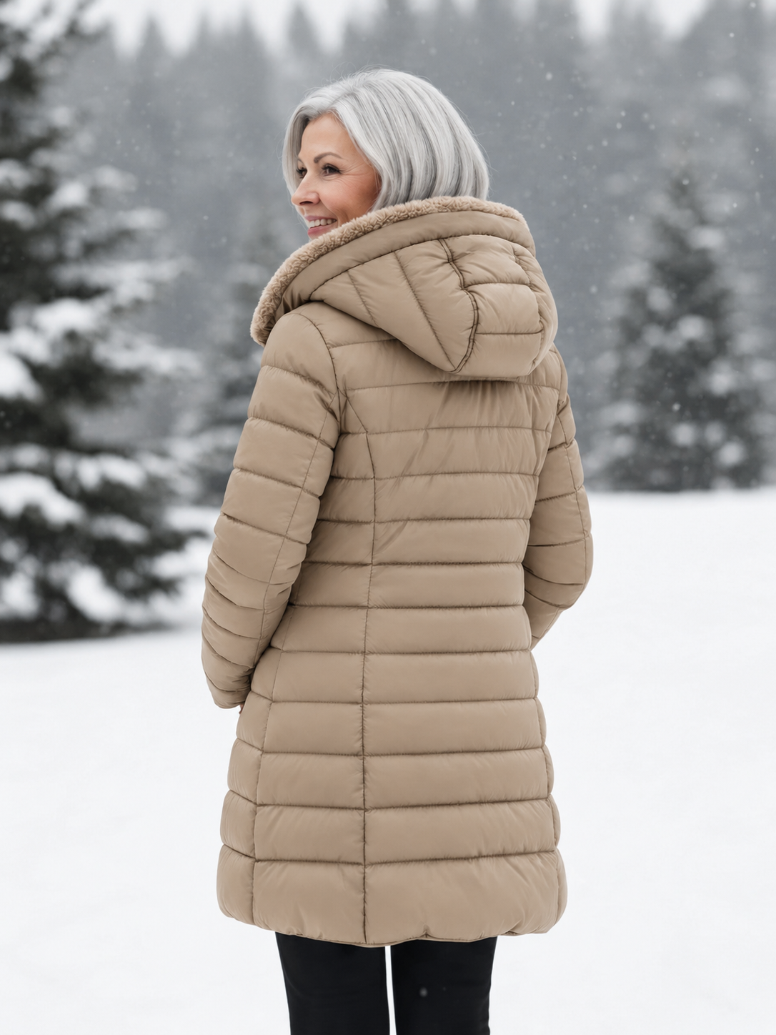 Quilted Hooded Winter Jacket