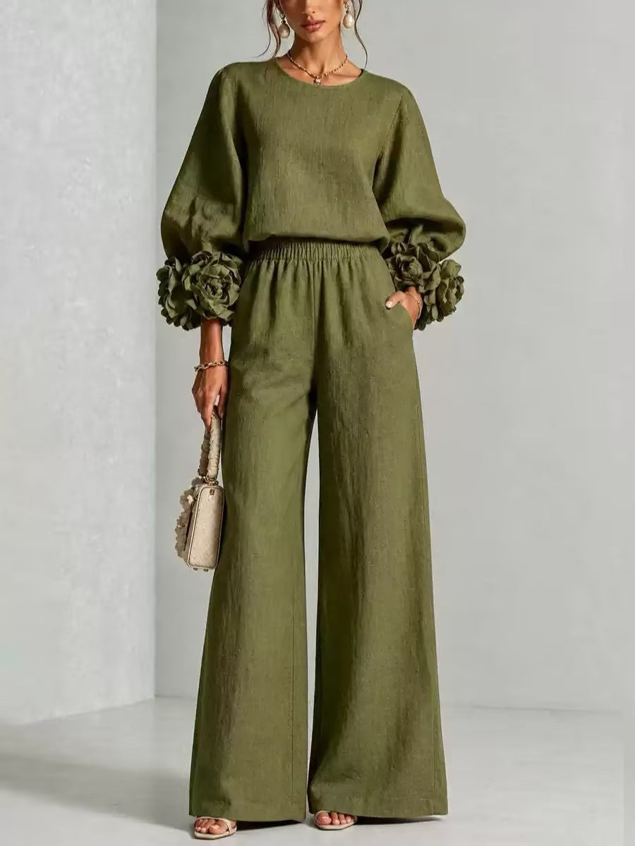FLORAL CUFF TWO PIECE SET