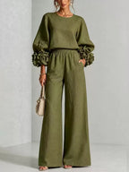 FLORAL CUFF TWO PIECE SET