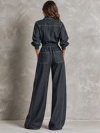 Utility Wide Leg Jumpsuit