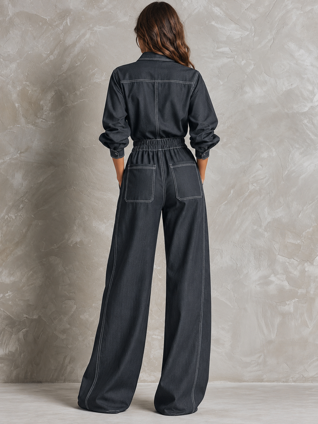Utility Wide Leg Jumpsuit
