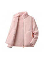 Relaxed Mock Neck Full-Zip Jacket