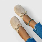 Mocasines ortopédicos casuales con nudo de cuerda