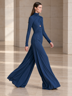 Slim Fit Long Sleeve Party Jumpsuit