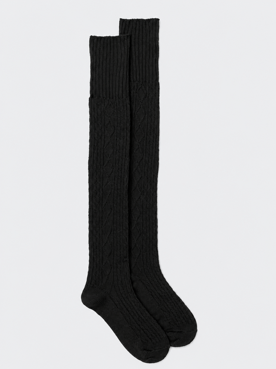 Cable Knit Over the Knee Socks