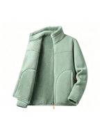 Relaxed Mock Neck Full-Zip Jacket