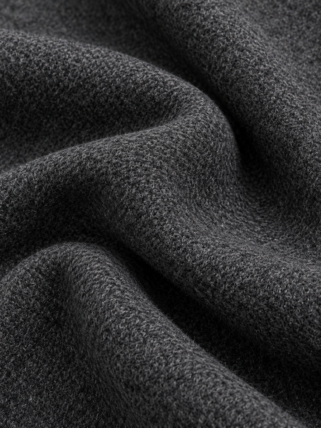 Woolen Draped Neck Asymmetric Button‑Front Jacket