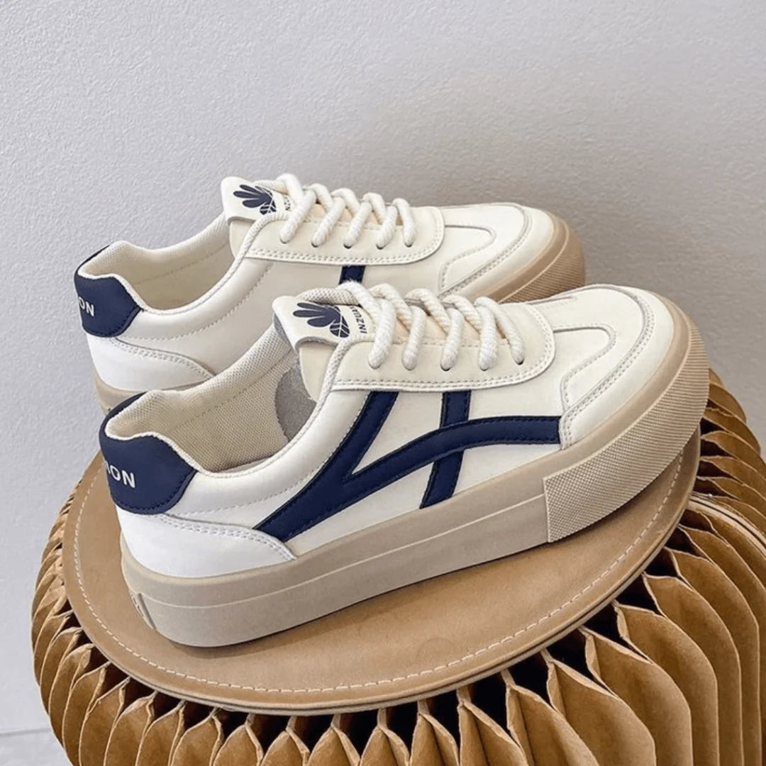 Contrast Stripe Platform Sneakers