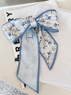 Double Layer Printed Scarf - Hair, Neck & Bag Accessory