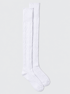 Cable Knit Over the Knee Socks