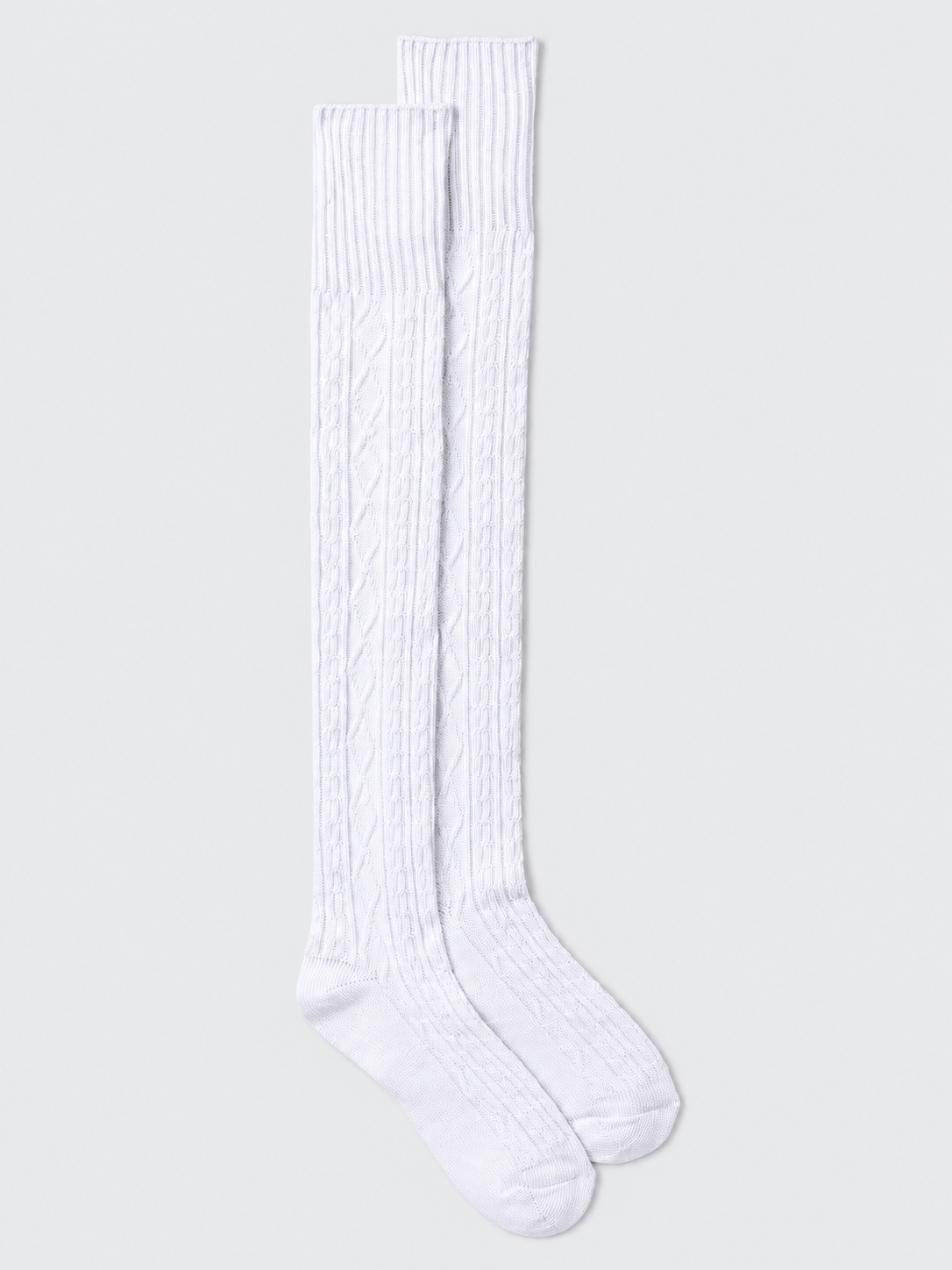 Cable Knit Over the Knee Socks