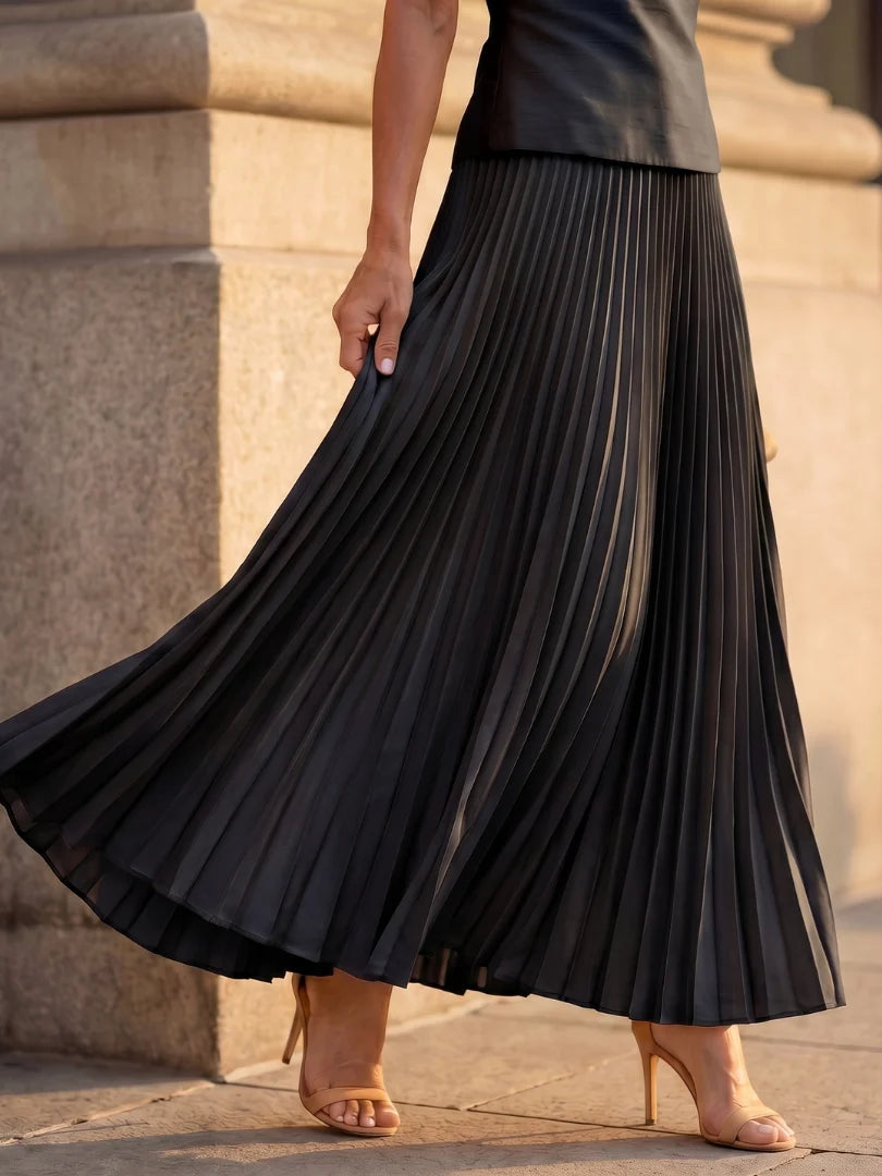 Structured Bodice Pleated Skirt Set