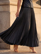 Structured Bodice Pleated Skirt Set