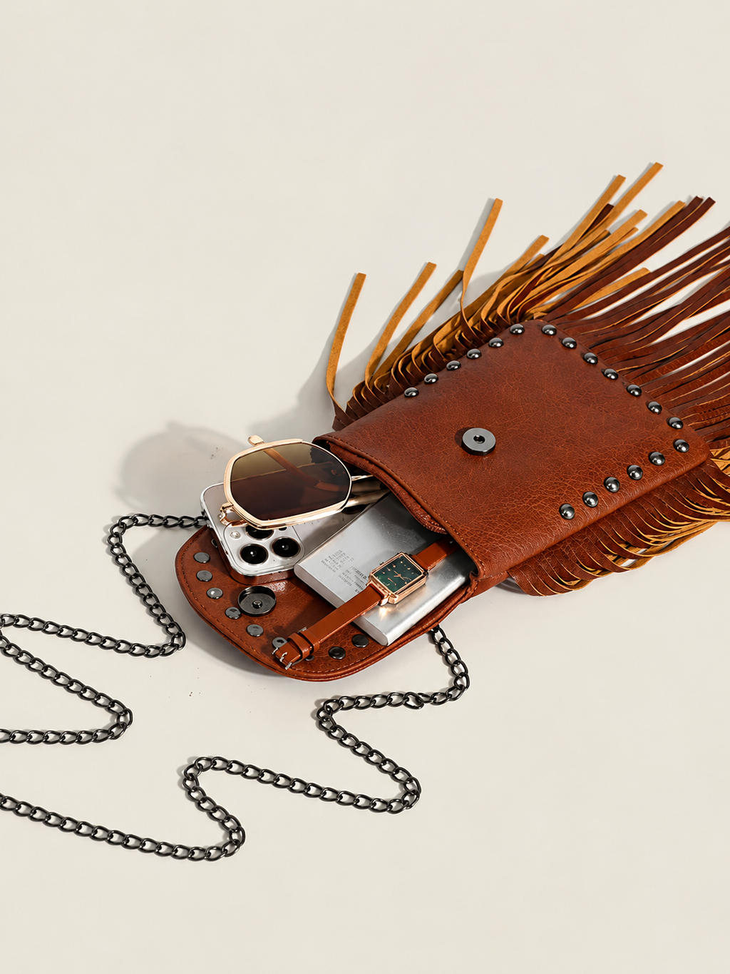 Western Cowboy Style Tassel Bag
